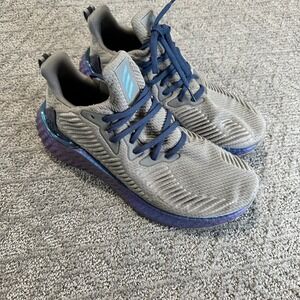 Adidas AlphaBounce Beyond Mens Running Shoes Grey‎ Blue Size 9 EG1440